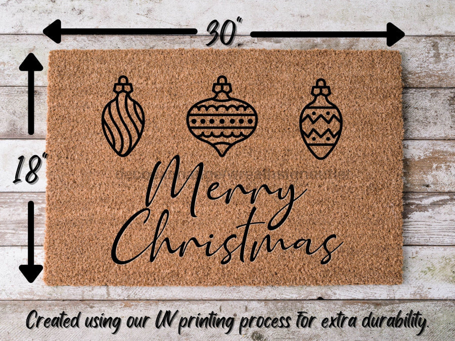 Merry Christmas Door Mat | Hippo Christmas Doormat | Winter Decoration | Welcome Mat | Holiday Doormat | Winter Decor | Christmas Gift - Tampa Home & Garden Store