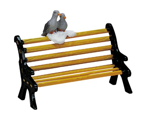 Metal Bench with Perched Pigeons - Tampa Home & Garden Store