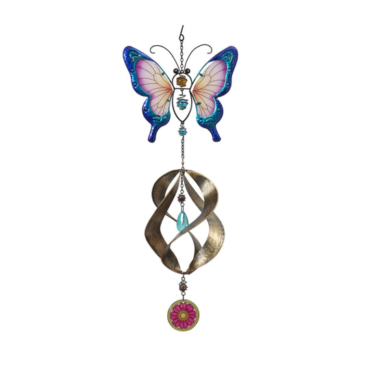 Metal Hanging Garden Friend with Spinner - Butterfly - Tampa Home & Garden Store