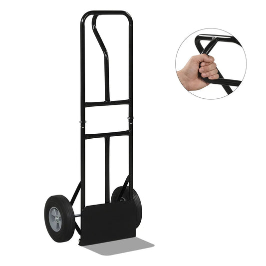 Metal Hand Truck 600 Lbs with 10 Inch Wheels
