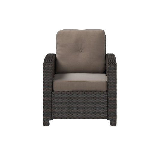 Miles Mocha Finish Outdoor Wicker Club Chair - Tampa Home & Garden Store