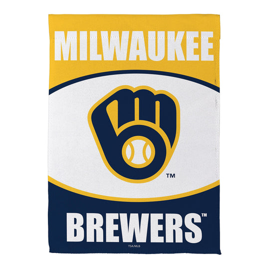 Milwaukee Brewers Suede Garden Flag - Tampa Home & Garden Store