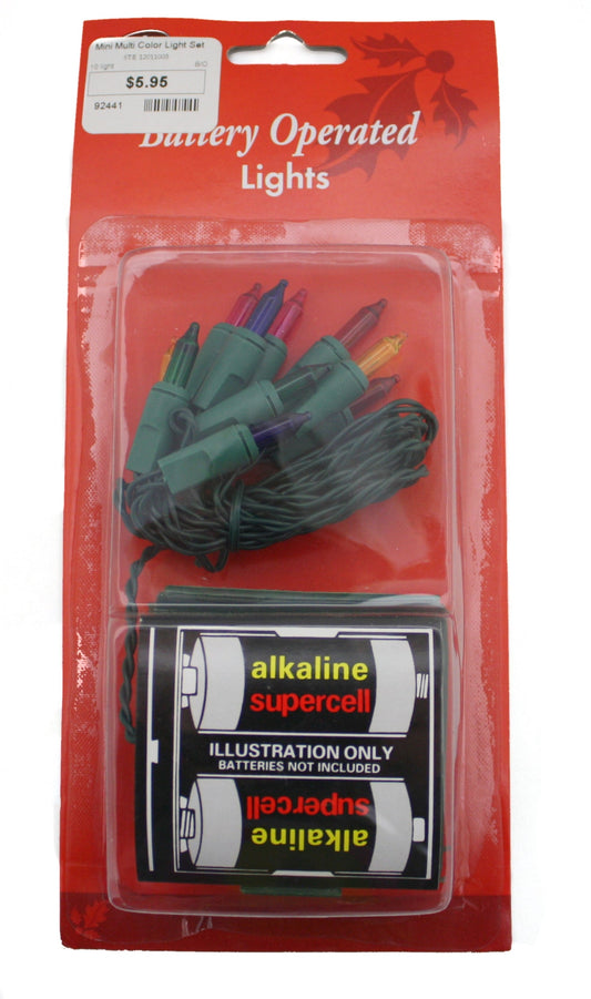 Mini Multi Color Light Set - B/O - 10 light - Tampa Home & Garden Store