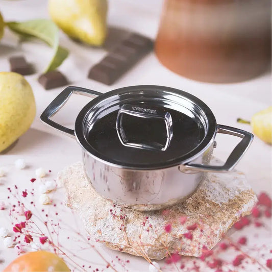 Chef Designed Mini Stewpan with Lid, stainless steel bakeware by CRISTEL USA on Tampa Home & Garden Store