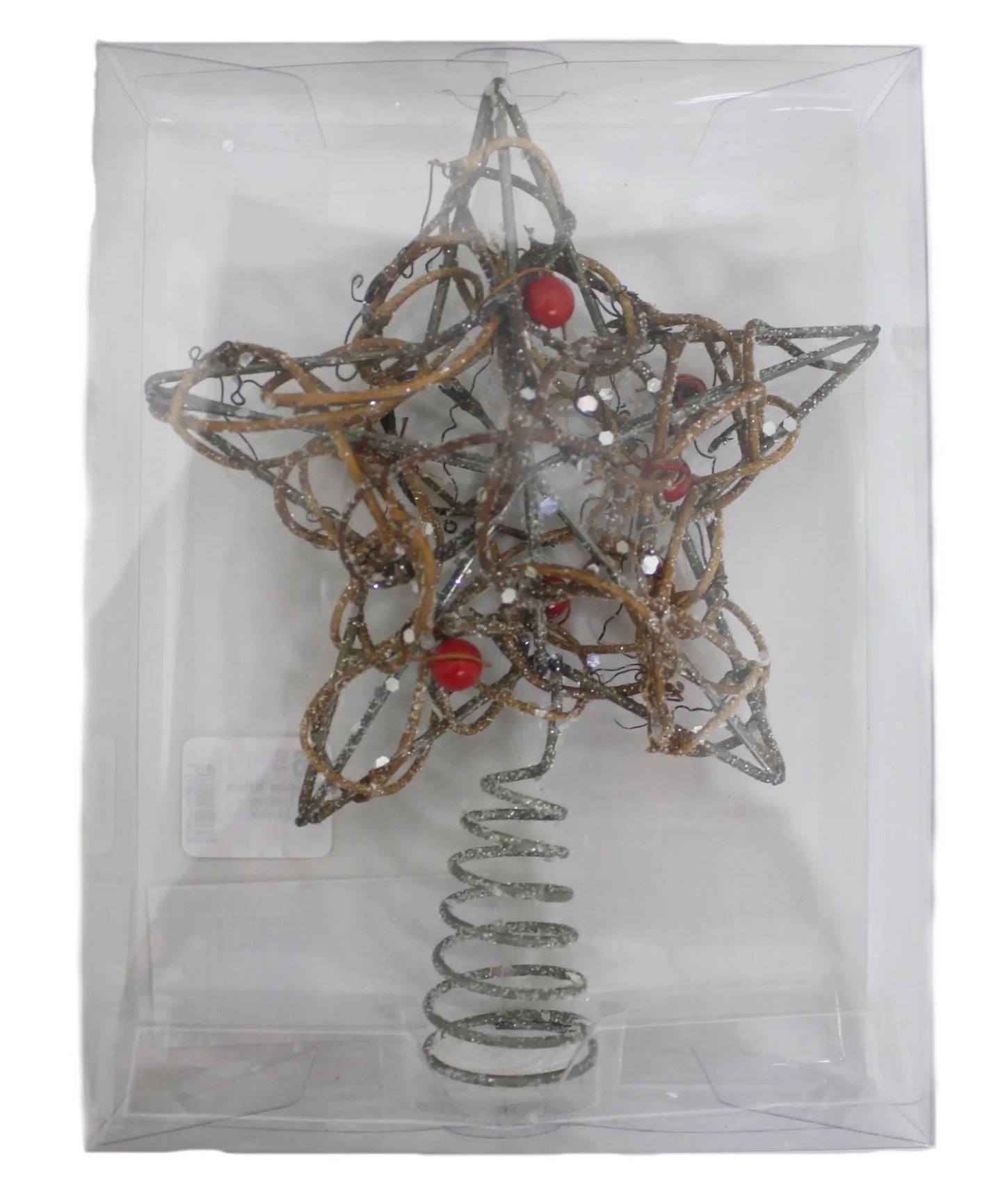 Miniature Nature Star Treetop with Berries by The Country Christmas Loft, red berries, wire on Tampa Home & Garden Store