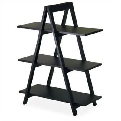 Modern 3-Tier A-Frame Shelf Bookcase in Black by HomePacific, Accents on Tampa Home & Garden Store