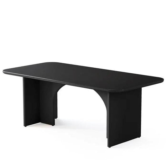 Modern Extra Large Executive Home Office Computer Desk in Black - Tampa Home & Garden Store