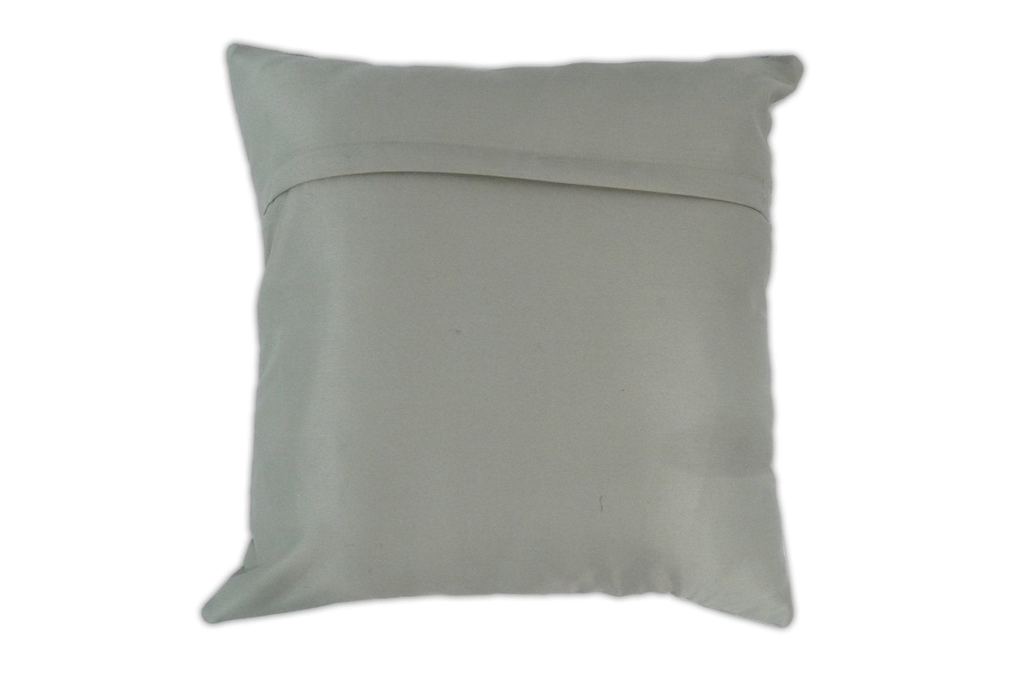 Modern Stripes Ivory and Gray Genuine leather Pillow with Insert, Cushion | PL16 - Tampa Home & Garden Store
