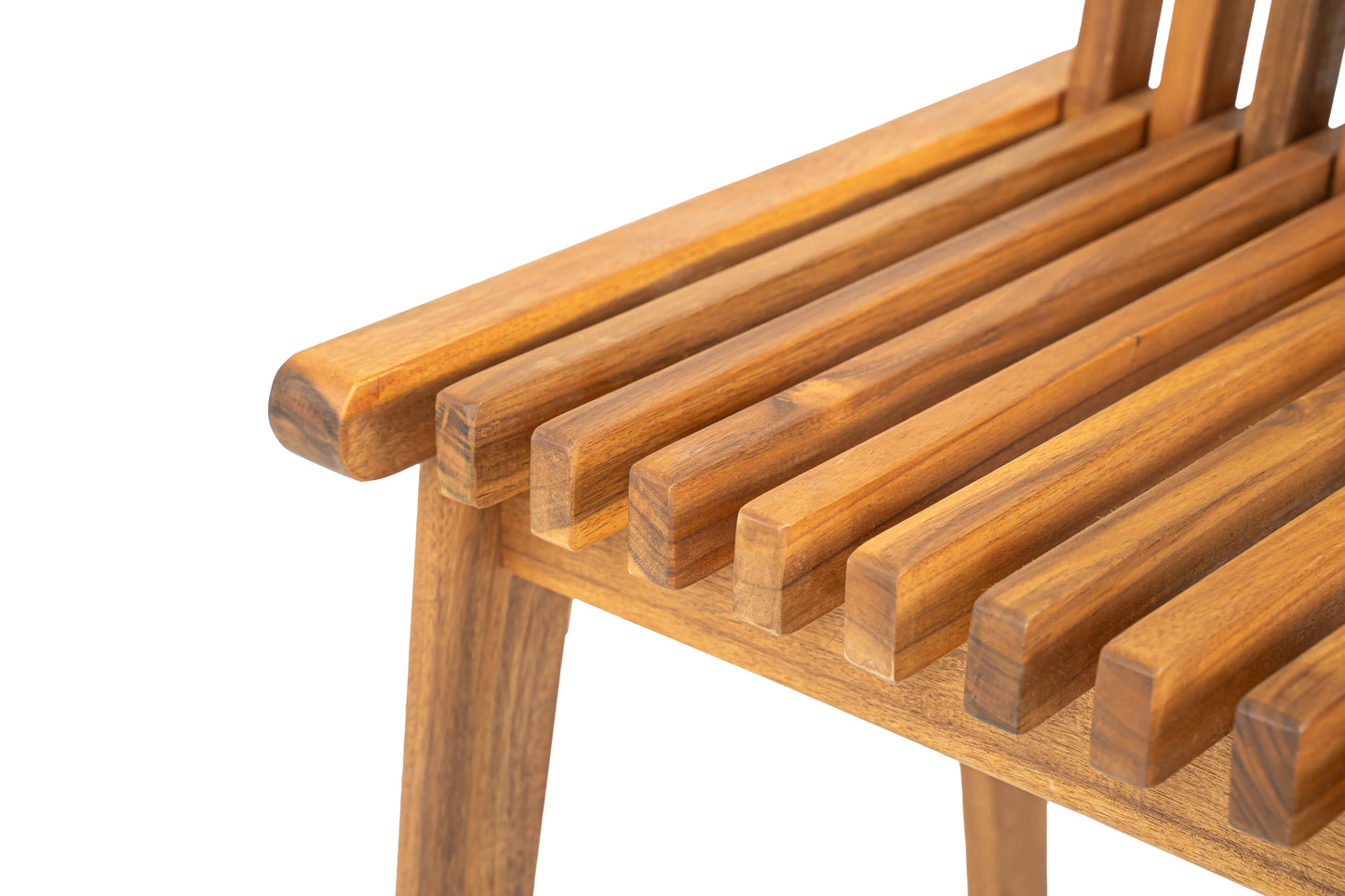 Outdoor modular folding wooden bench honey-brown finish by Fire Sense/Balkene Home on Tampa Home & Garden Store