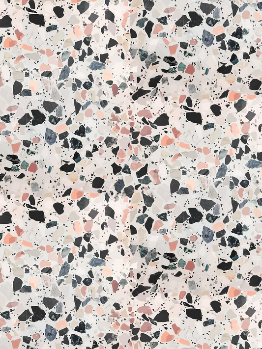 Mojave Terrazzo Wallpaper, mauve and gray - Tampa Home & Garden Store