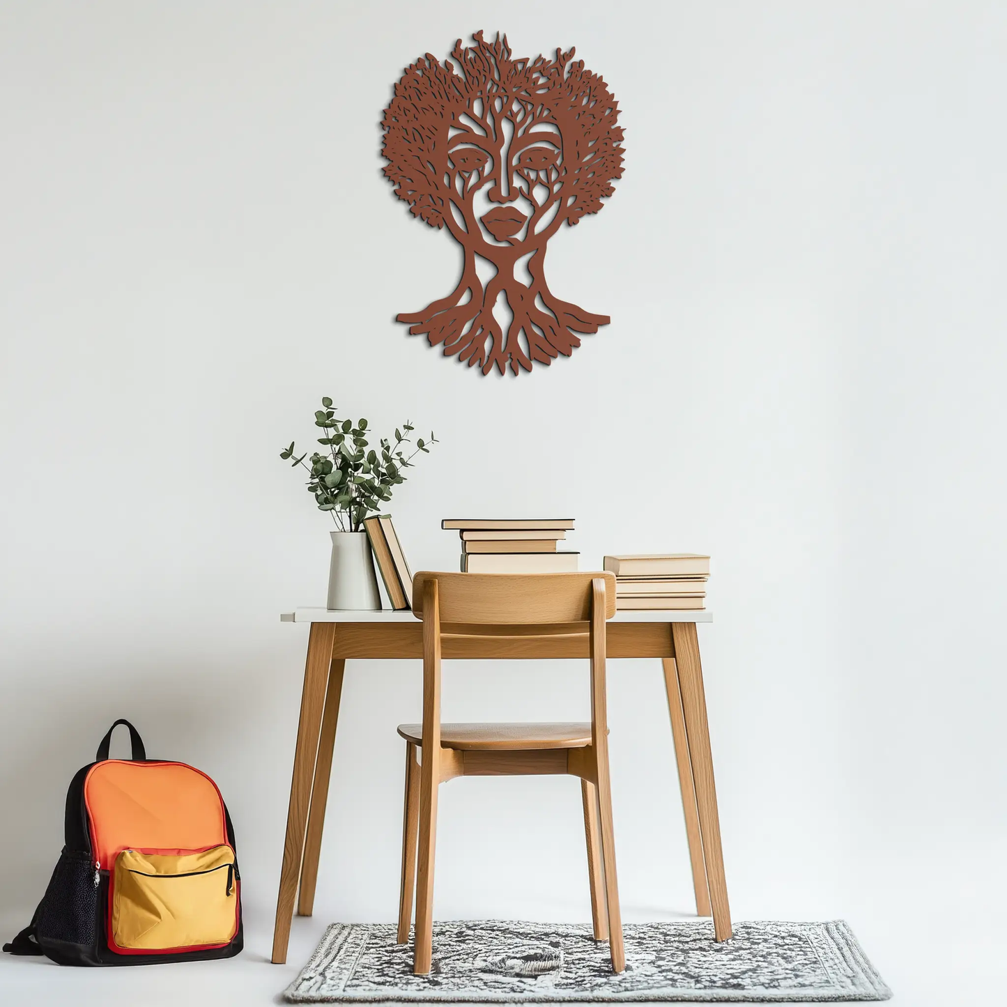 Monstera Leaf Trio Metal Wall Art by Enova Art, brown metal modern wall decor on Tampa Home & Garden Store