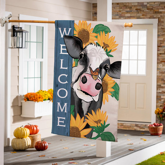 Mooove Over For Fall Suede House Flag - Tampa Home & Garden Store