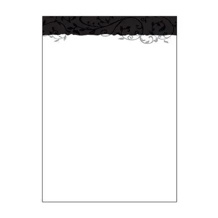 Mrs Grossmans Small Labels Elegant Vine sheet with black decorative vine border on Tampa Home & Garden Store