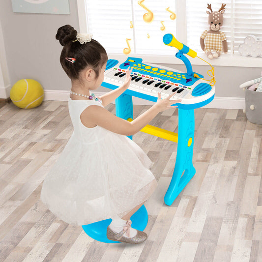 31-Key Kids Piano Keyboard Toy with Microphone and Multiple Sounds for Age 3+ - Tampa Home & Garden Store