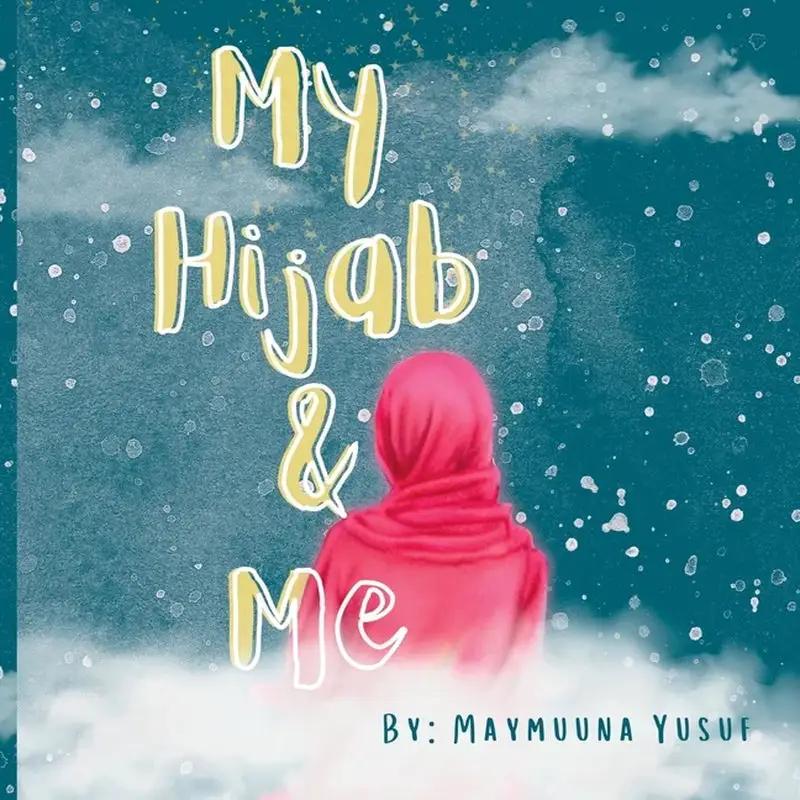 My Hijab and Me children's book cover: girl in pink hijab against teal snowy backdrop on Tampa Home & Garden Store