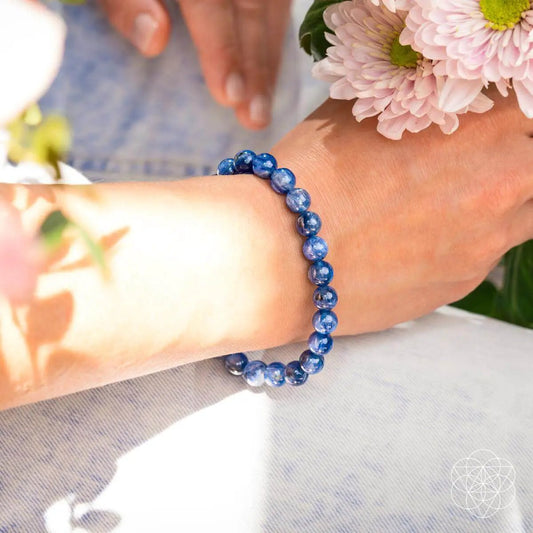Bracelet My Truth and Power Rare Kyanite blue bead strand by Conscious Items on Tampa Home & Garden Store
