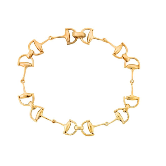 Equestrian Stirrup Anklet by Lauren G Adams in gold-tone finish on Tampa Home & Garden Store