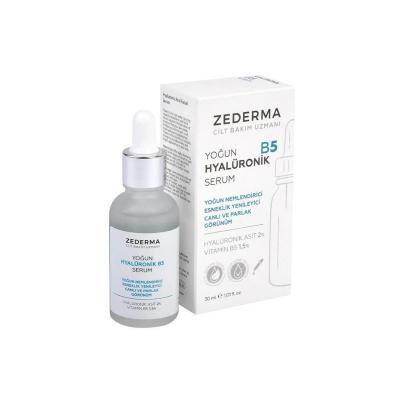 Zederma Hyaluronic Acid Serum with Vitamin B5 face serum in frosted glass bottle and box 30ml on Tampa Home & Garden Store