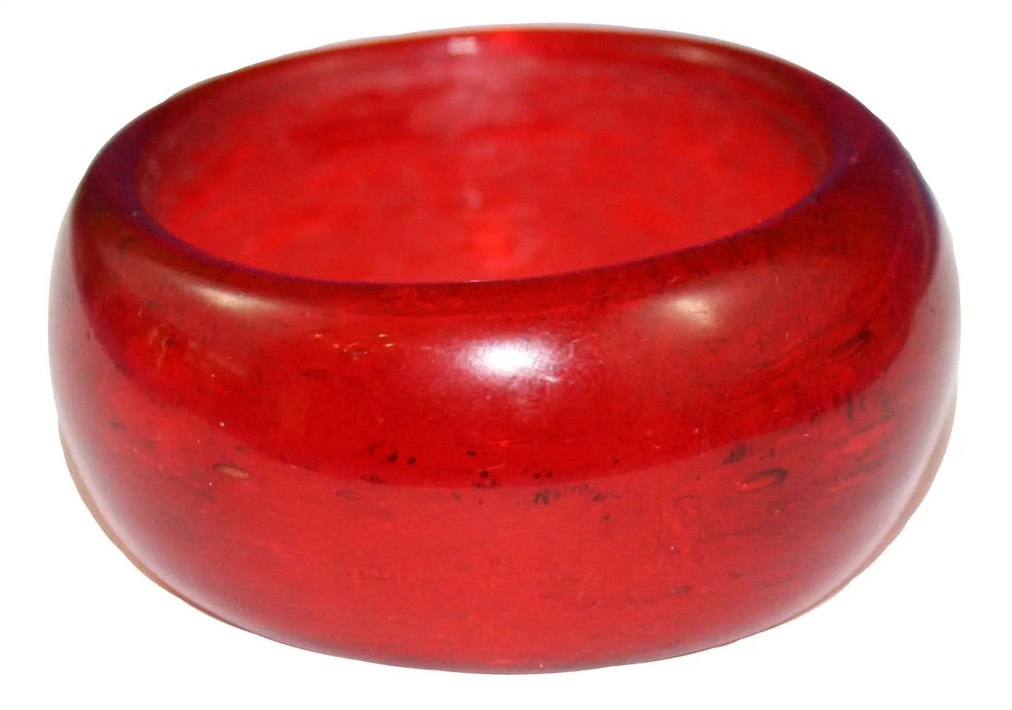 Amber Glass Napkin Ring 1.5 in, amber color, by The Country Christmas Loft on Tampa Home & Garden Store