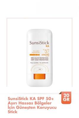 SunsStick KA SPF 50+ sunscreen stick, white compact tube with orange cap, travel-friendly on Tampa Home & Garden Store