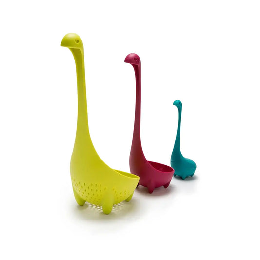 Nessie Family Kitchen Bundle three piece gadgets in yellow, pink and teal by OTOTO DESIGN on Tampa Home & Garden Store