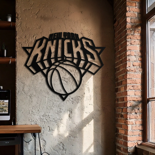New York Knicks Basketball Logo Metal Wall Art – Bold Sports-Inspired Home Decor- KAF677 - Tampa Home & Garden Store