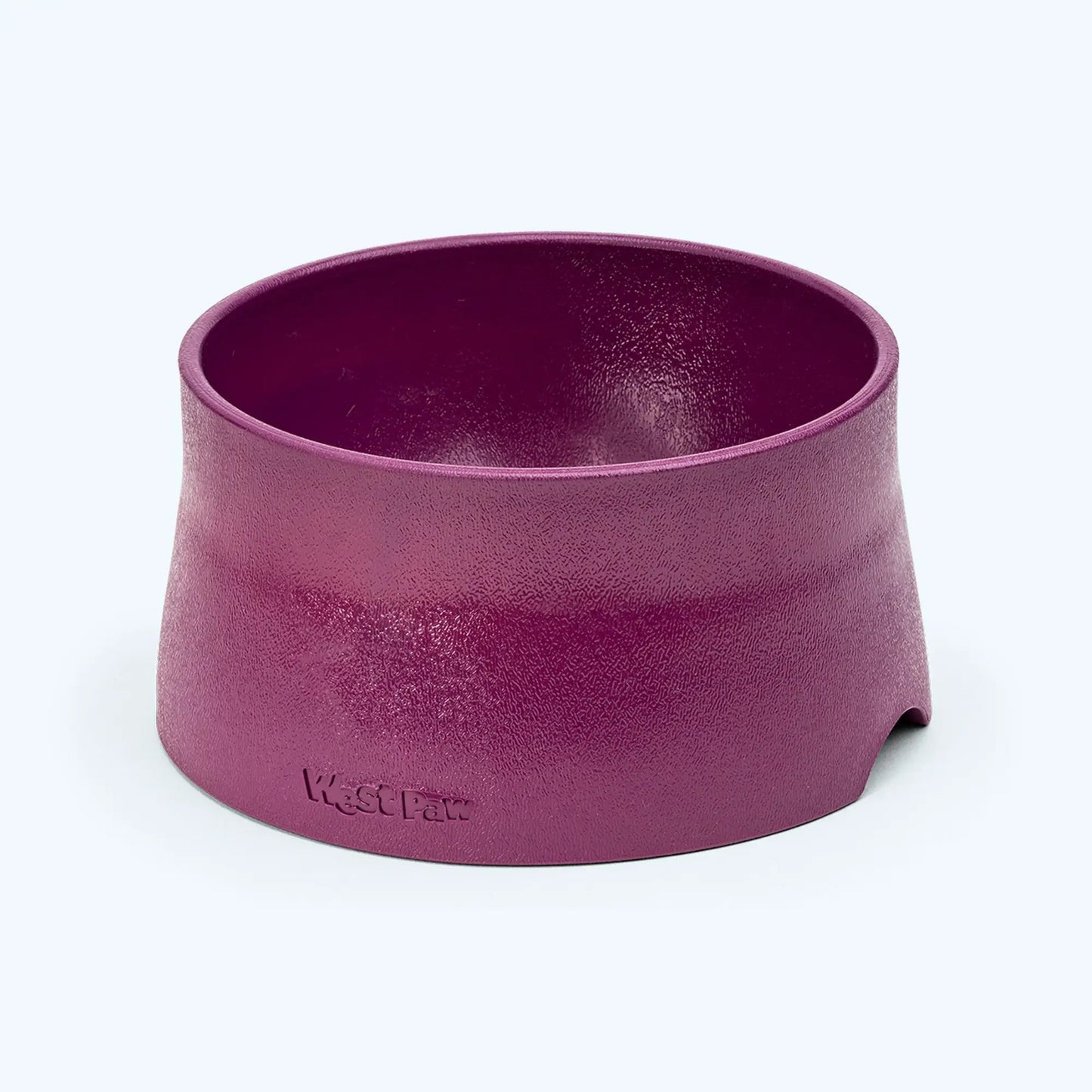 Non-Slip Dog Bowl West Paw purple textured finish close-up on Tampa Home & Garden Store