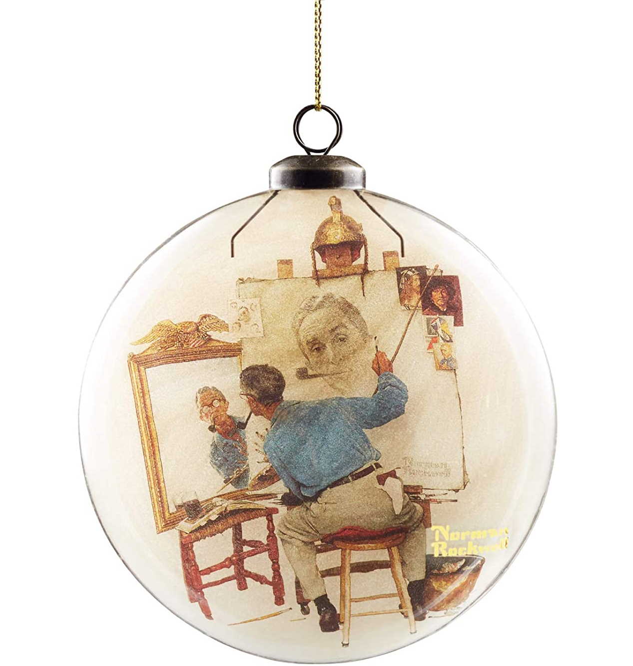Norman Rockwell Saturday Evening Post Self Portait - Ornament - Tampa Home & Garden Store