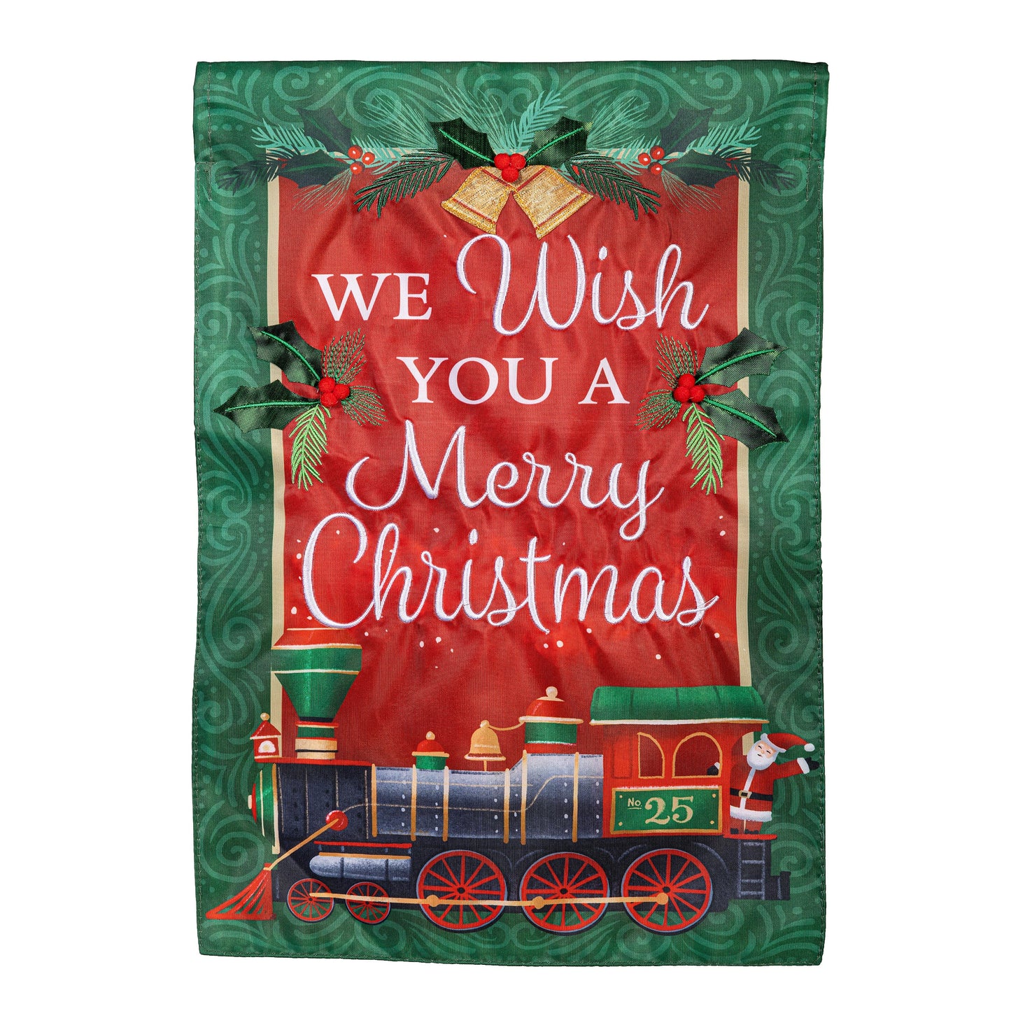 North Pole Express Applique Garden Flag - Tampa Home & Garden Store