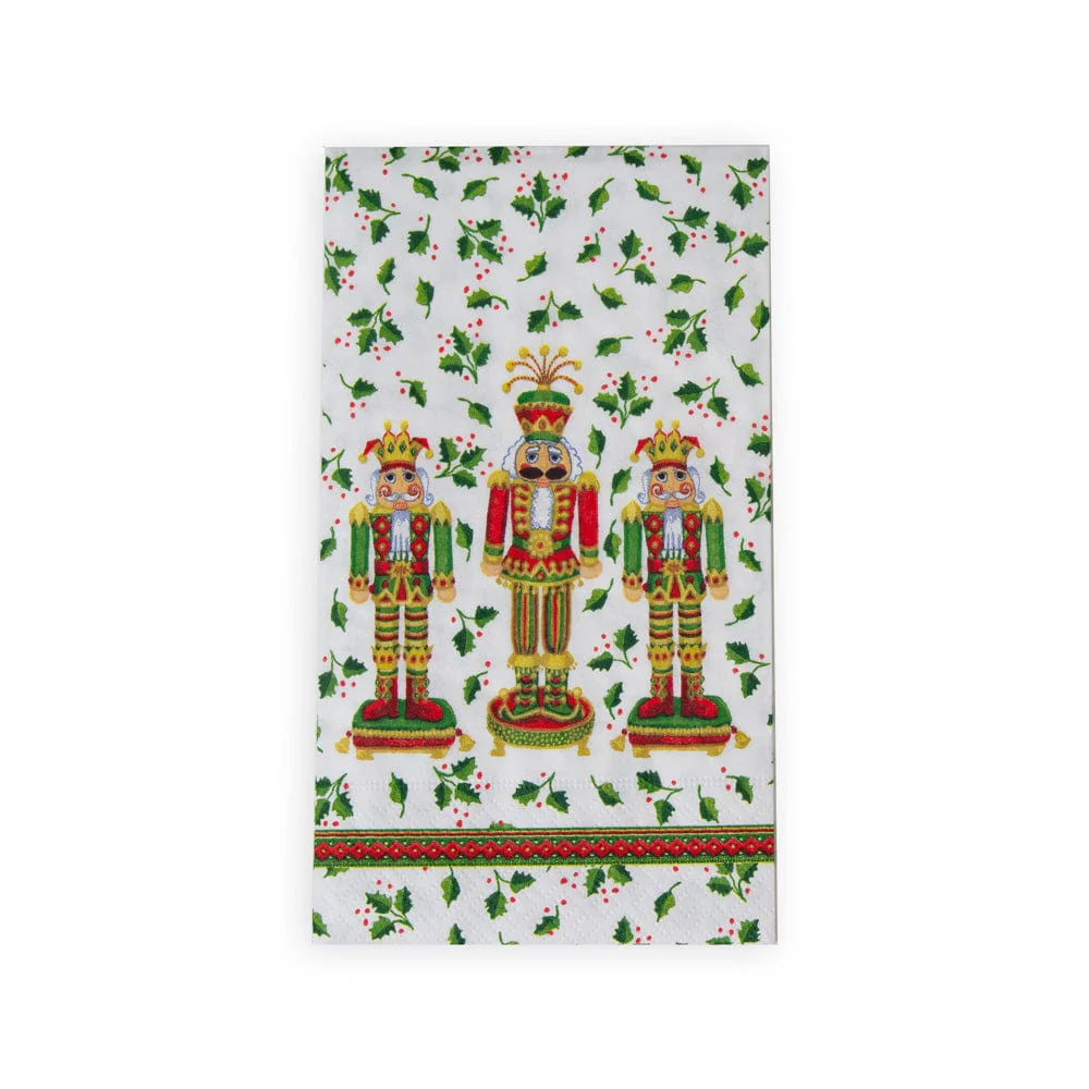 Nutcracker Christmas Guest Towel Napkins - 15 Per Package - Tampa Home & Garden Store