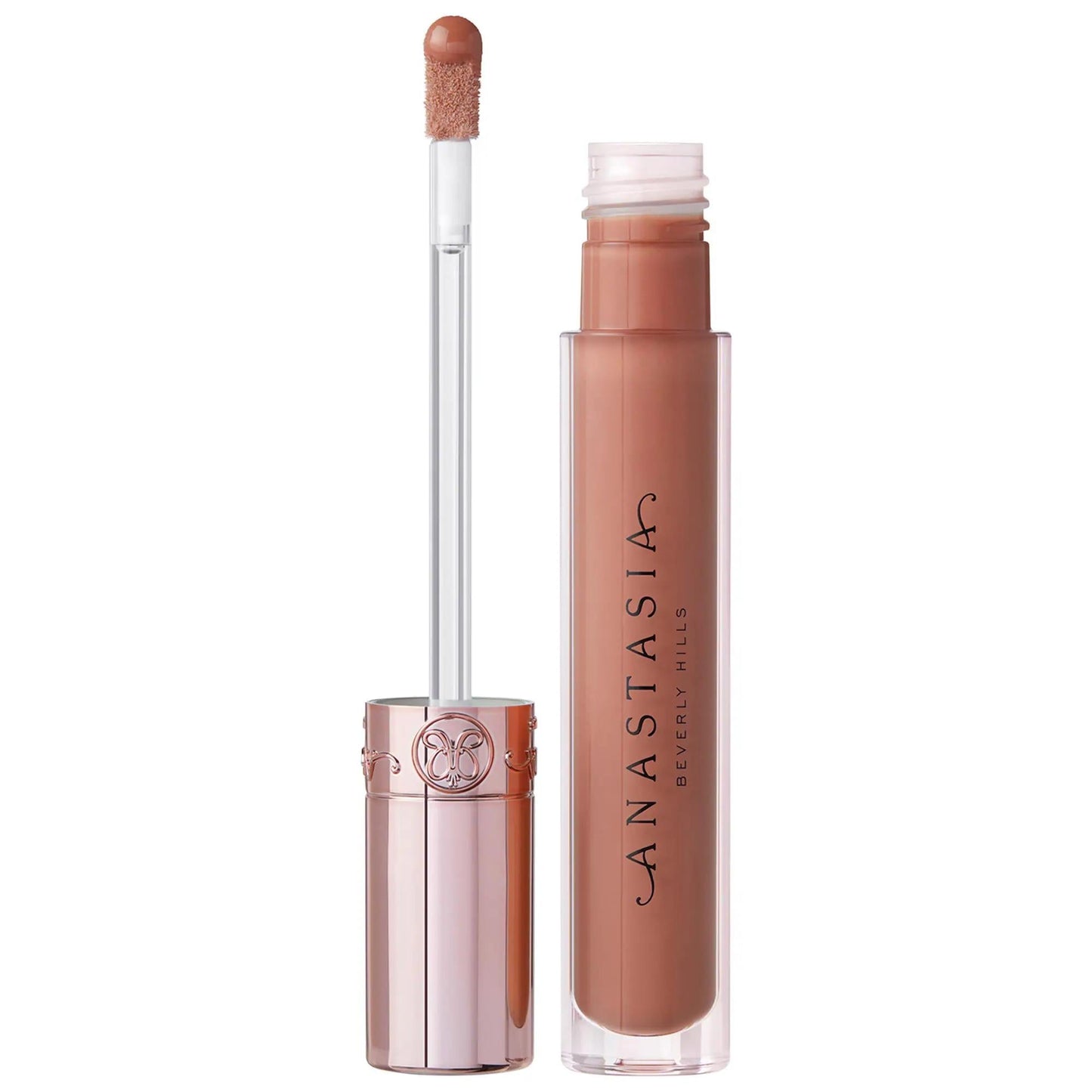 Lip gloss Beauty Care Bag Universal Luminous tinted nude peach shade 2-piece wand and tube on Tampa Home & Garden Store
