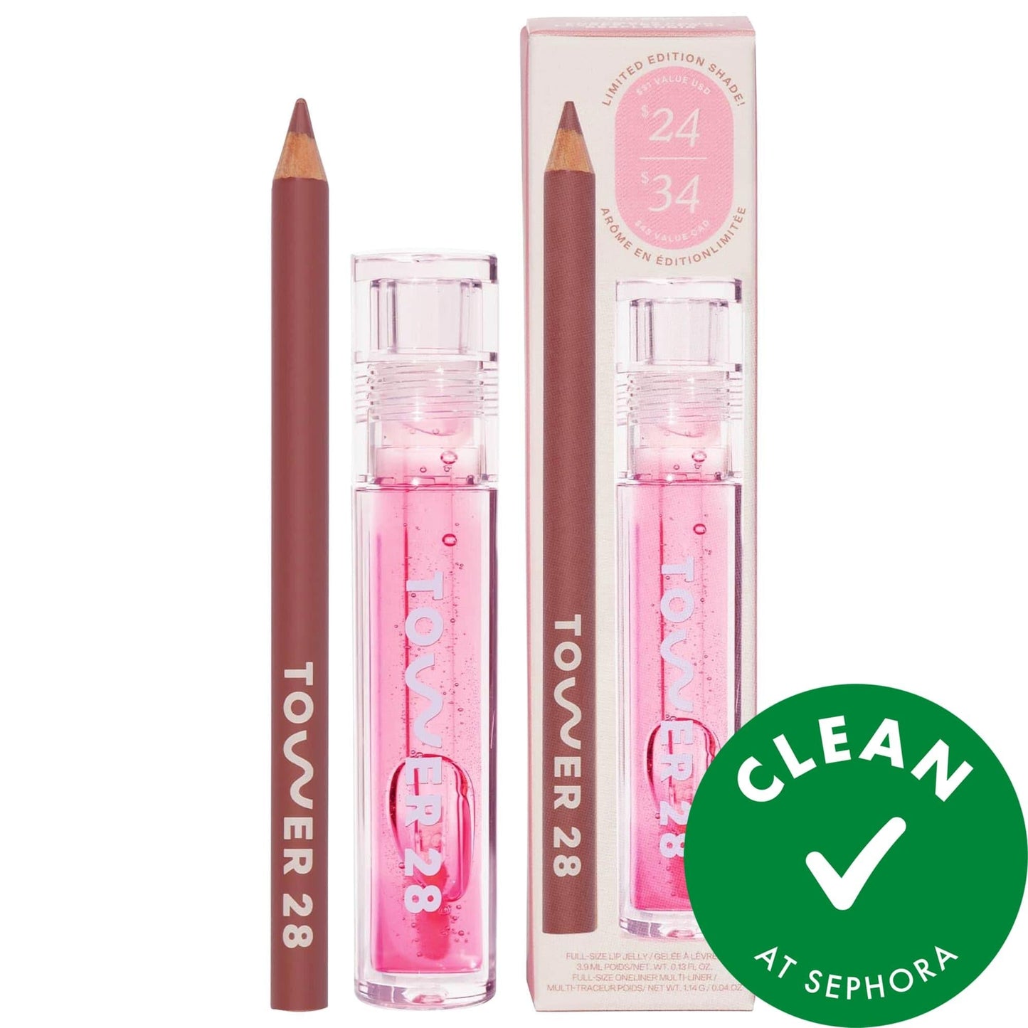 Line + Shine Lip Kit lip pencil and hydrating gloss in pinky-nude by Beauty Care Bag on Tampa Home & Garden Store