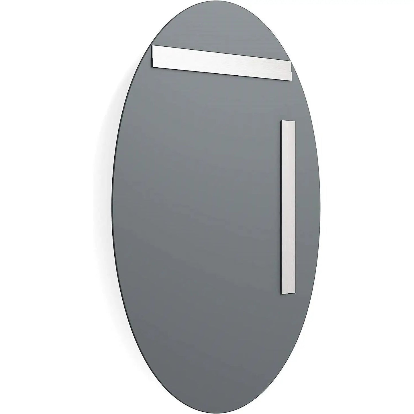 Oval Frameless 36-inch Beveled Bathroom Bedroom Living Room Vanity Wall Mirror - Tampa Home & Garden Store