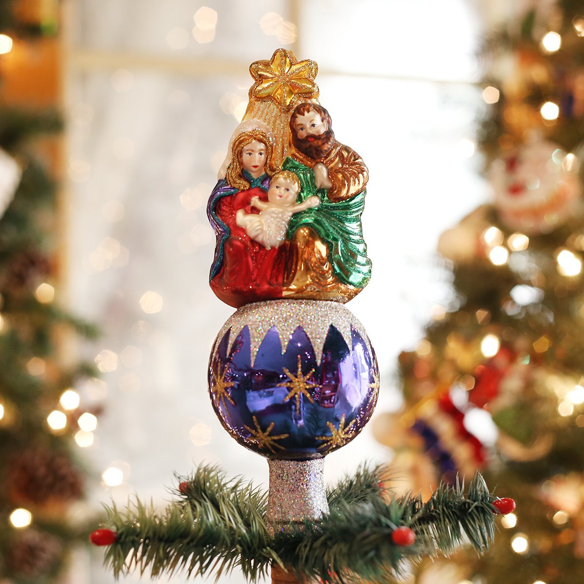 Old World Christmas Nativity Topper - Tampa Home & Garden Store