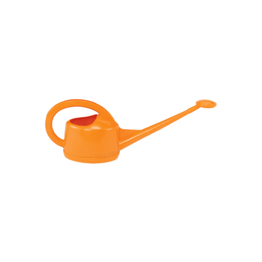 Dramm 2-Liter watering can with long spout, orange, USA-made on Tampa Home & Garden Store