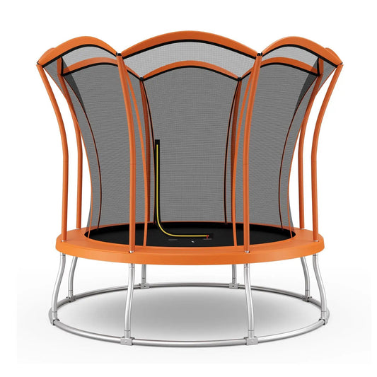 Flower Shape Trampoline 10ft orange frame with galvanized steel support DirectDeals on Tampa Home & Garden Store
