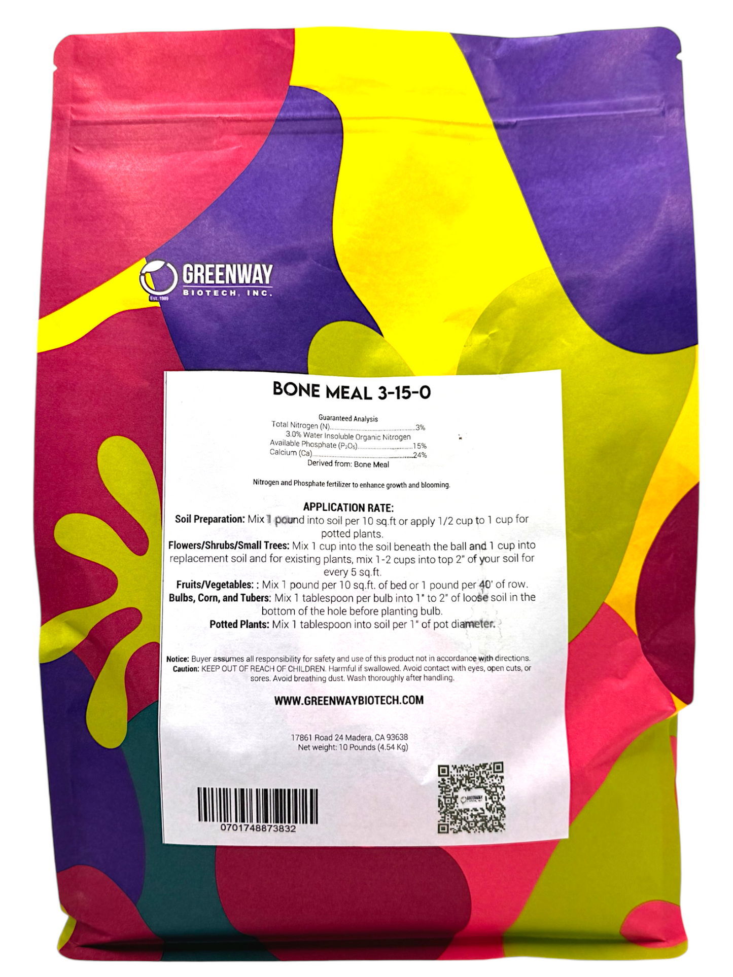Bone Meal Fertilizer 3-15-0 | Organic