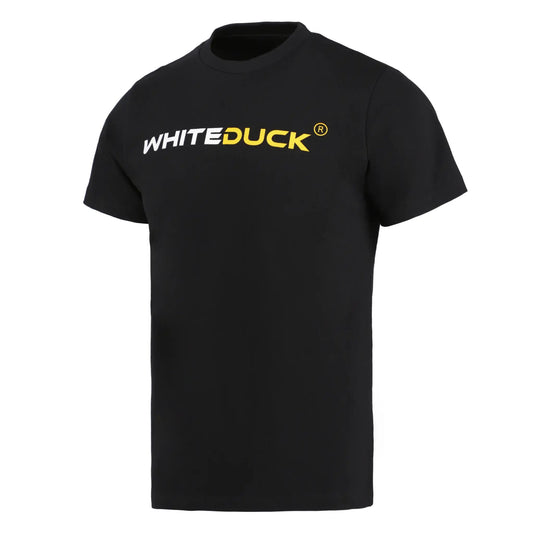 Original Contrast T Shirt premium cotton logo tee in black with White Duck Outdoors logo on Tampa Home & Garden Store