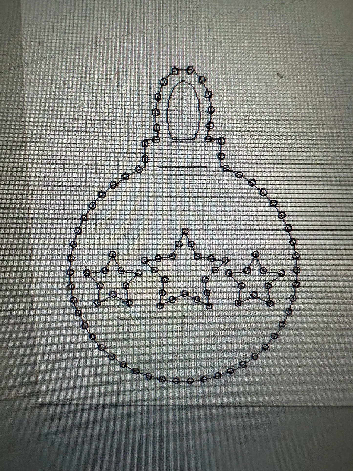 10mm Coro ornament with stars, 17in high beaded crown design by Holiday Prop Shop on Tampa Home & Garden Store