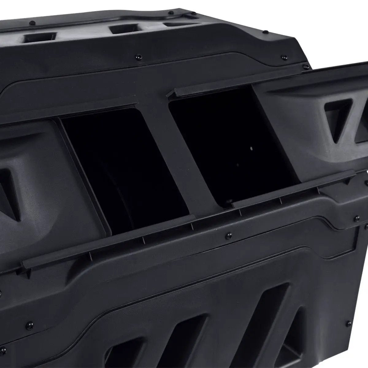 Outdoor 43-Gallon Compost Bin Tumbler for Garden, black durable PP, HomePacific on Tampa Home & Garden Store