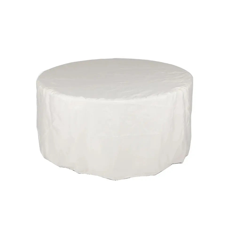 Outdoor nylon fire pit cover for Fire Sense round gas pits, khaki color protective outdoor cover on Tampa Home & Garden Store