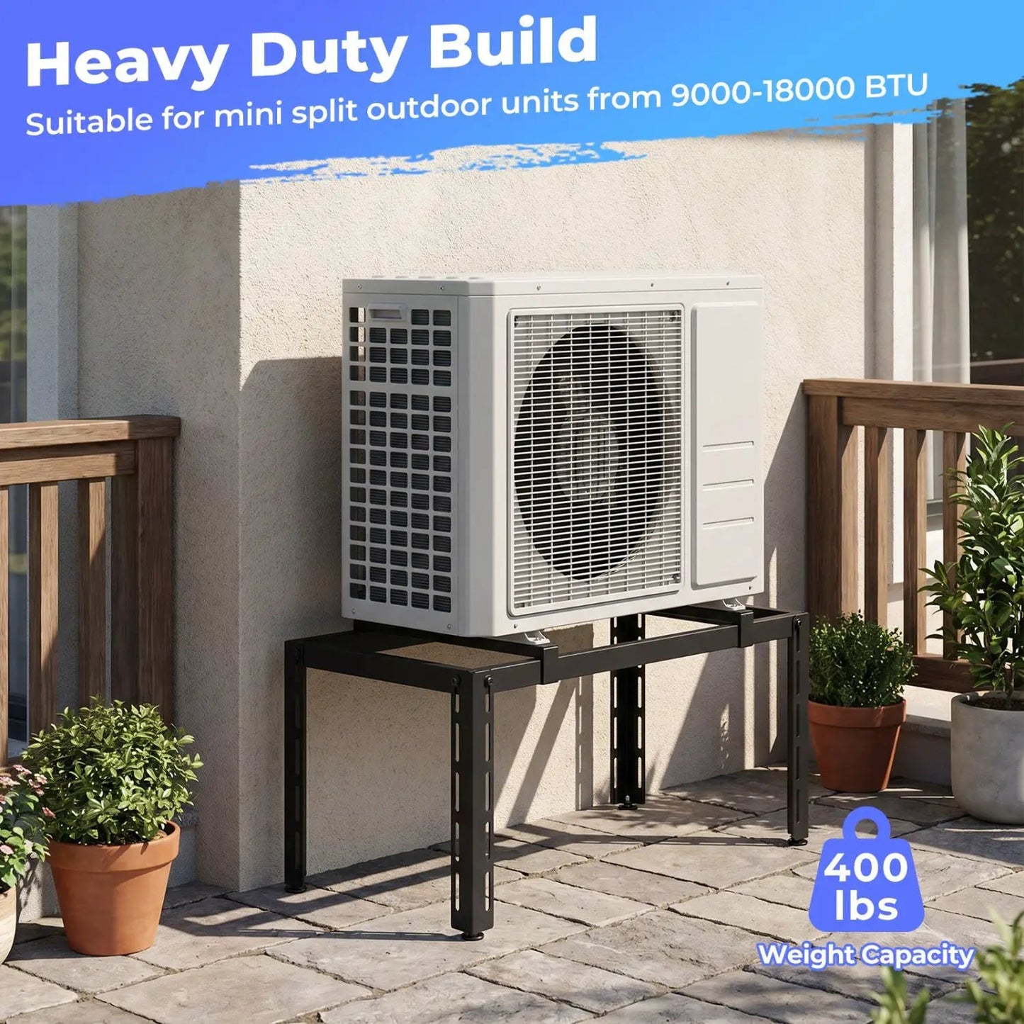 Condenser Stand for 9000 to 36000 BTU Mini Splits