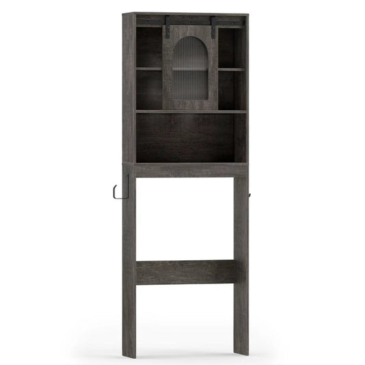 Over Toilet Storage Cabinet Sliding Barn Door