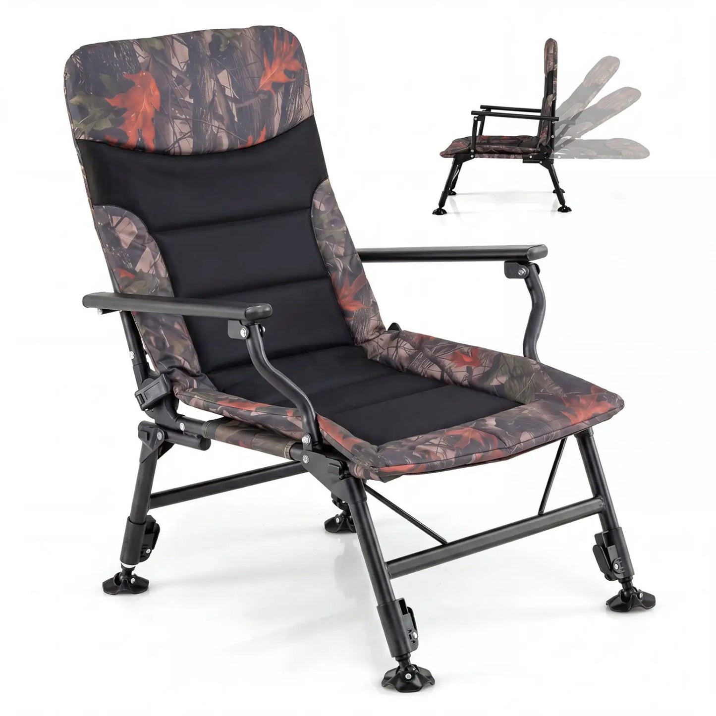 Oversized Folding Fishing Chair With Backrest
