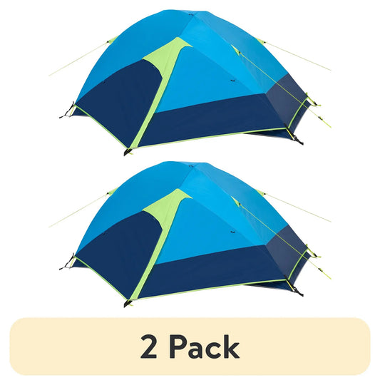 Tent Ozark Trail 2-Person backpacking tents, 2-Pack, blue with lime accents on Tampa Home & Garden Store