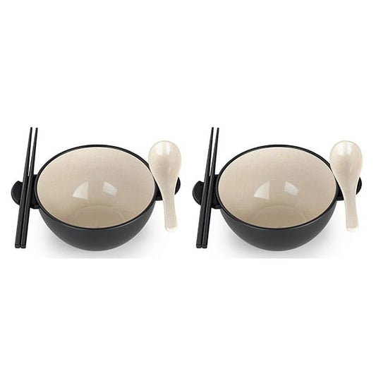 Ozeri Earth Ramen Bowl Set – 6-Piece Plant-Based Eco-Friendly Dinnerware - Tampa Home & Garden Store