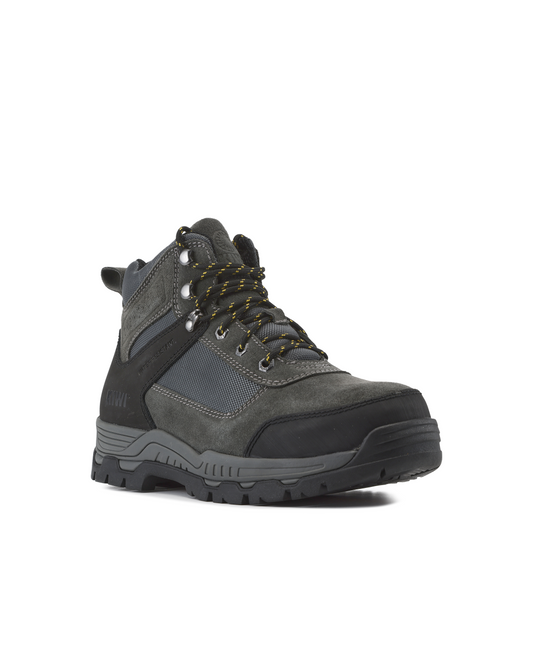 Kiwi Trek Grey Suede and Nylon Steel Toe Boots