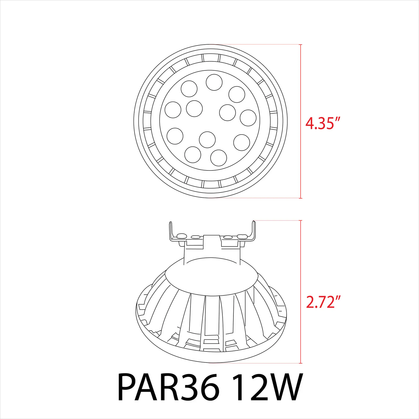 Par36 12W LED landscape flood bulb by Kings Outdoor Lighting on Tampa Home & Garden Store
