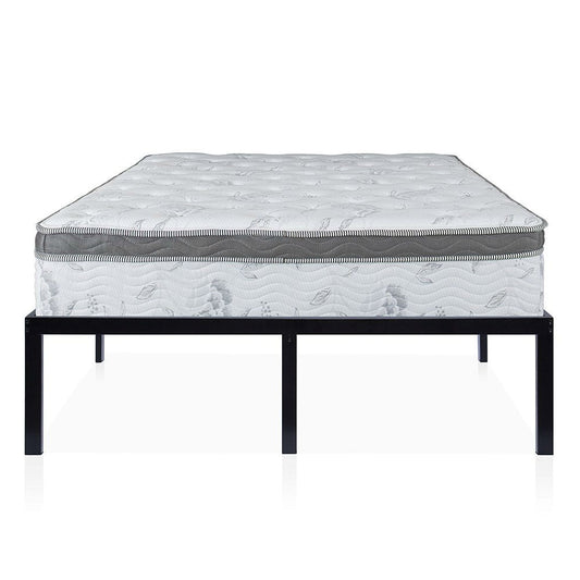King size 16-inch High Heavy Duty Metal Platform Bed Frame - Tampa Home & Garden Store