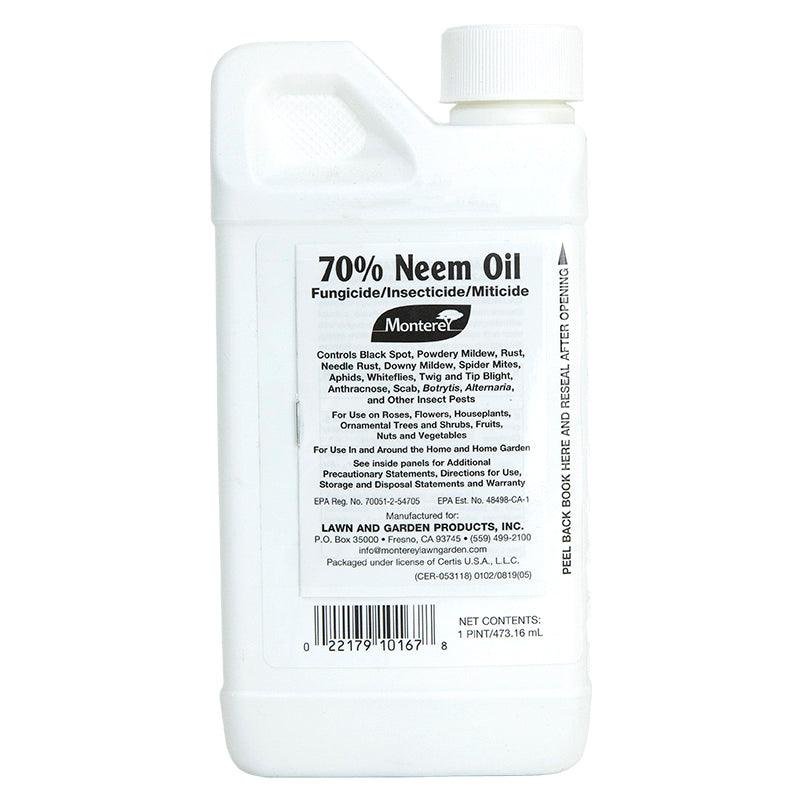 Aceite de neem Monterey concentrado al 70 % (pinta)